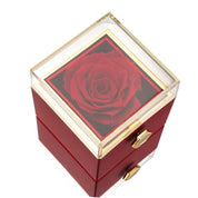 Ewige Rosenbox mit Graviertem Halskette