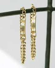 Personalisierbares Cuban Link Armband Set – 1 kaufen 1 gratis