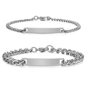 Personalisierbares Cuban Link Armband Set – 1 kaufen 1 gratis