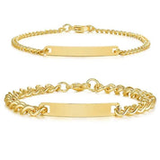 Personalisierbares Cuban Link Armband Set – 1 kaufen 1 gratis