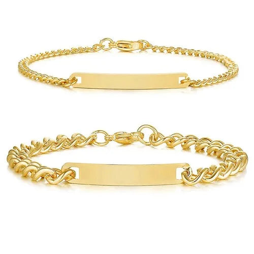 Personalisierbares Cuban Link Armband Set – 1 kaufen 1 gratis