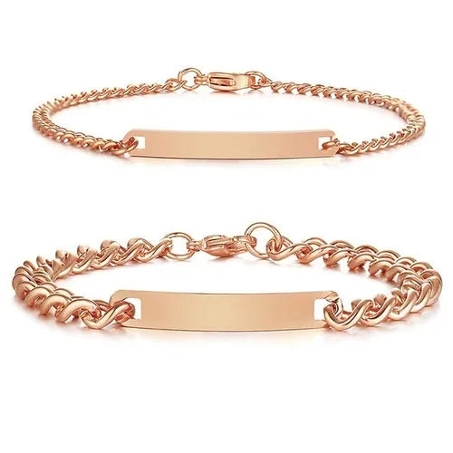 Personalisierbares Cuban Link Armband Set – 1 kaufen 1 gratis